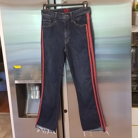 💕MOTHER💕 Insider Crop Step Fray Jeans ~ Speed Racer 26 - Picture 14 of 16